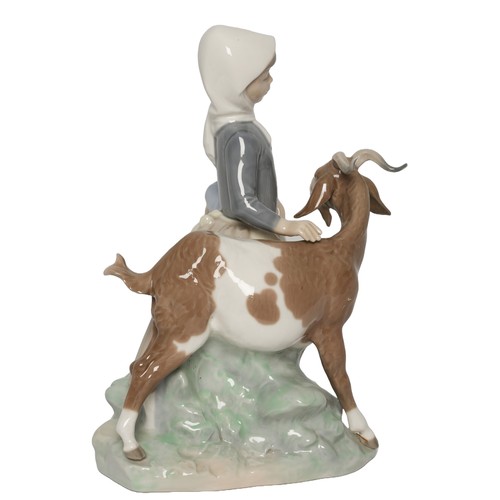 32 - Lladro Little Girl with Goat. No. 4812. In original box. In perfect condition with no signs of any d... 