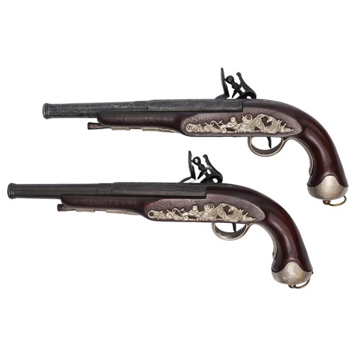 63 - Pair of Ornamental Replica Flintlock Pistols.