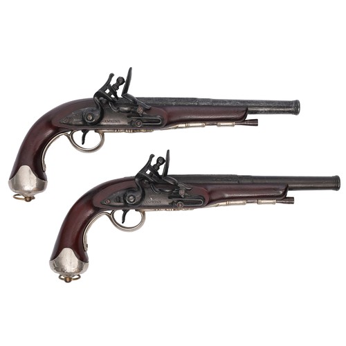 63 - Pair of Ornamental Replica Flintlock Pistols.