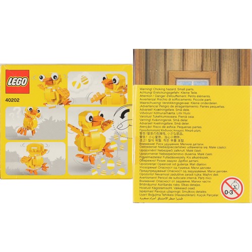 23 - Brand New Easter Lego Lot. Includes:
Easter Minifigure (5004468) and Easter Chick (40202) Item may s... 