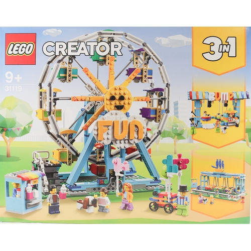 25 - Brand New Lego Creator 3-in 1 Ferris Wheel. 31119. Item may show signs of shelf wear, but is still s... 