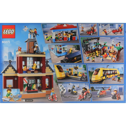 73 - Brand New Lego City Main Square Set. 60271. Item may show signs of shelf wear, but is still sealed.