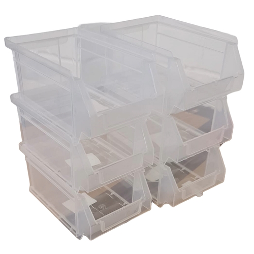 77 - Box of 228 x BigDug B51P24C plastic parts bins. Dimensions per bin are 80mm h x100mm w x170mm d

Pre... 