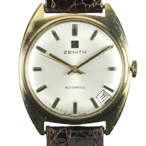 107 - Zenith Sport Gold Automatic Gents Watch. Appears to be working as it should. Now fitted with new str... 