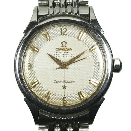 110 - Omega Constellation Automatic Chronometre Gents Watch. 1950s. Original 'grain of rice' strap. Watch ... 