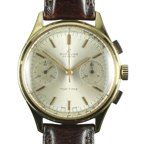 112 - Breitling Toptime Chronograph Watch. Appears to be working as it should. Known to have been serviced... 