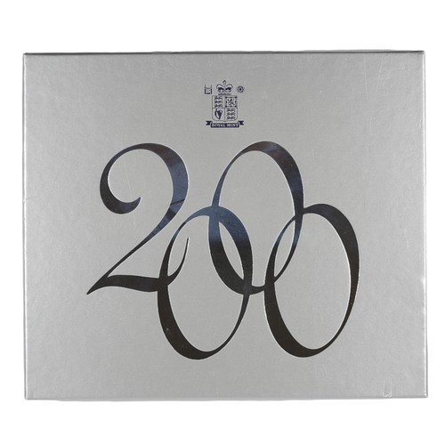 190 - United Kingdom Proof Set 2000. Coins for the New Millennium. Boxed, without COA. Please note the bac... 