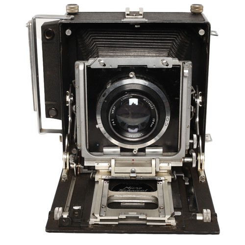 145 - MPP Micro Technical Mk v16 5x4 Camera. Complete with:
Wray Lustrar 184mm f:4.5 lens
9 x 5x4 Double d... 