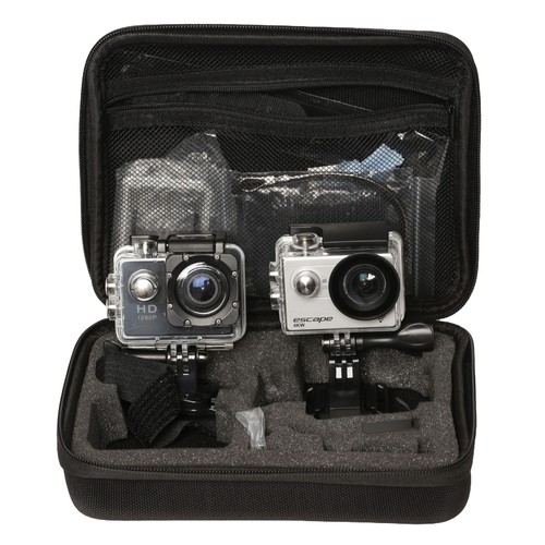 38 - Kitvision Escape 4KW Camera and HD 1080P Camera. In case with some accessories. Untested.