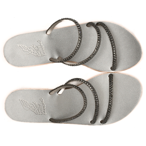 183 - New Silver Embellished 'Ancient Greek Sandals'. Size 41. In unused condition.