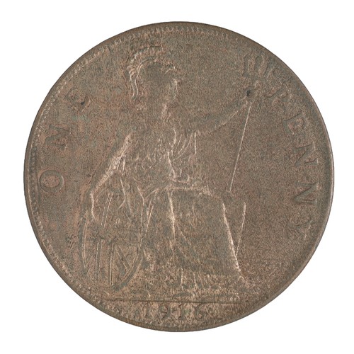 96 - George V, Penny. 1916. EF with some nice lustre (S4051)