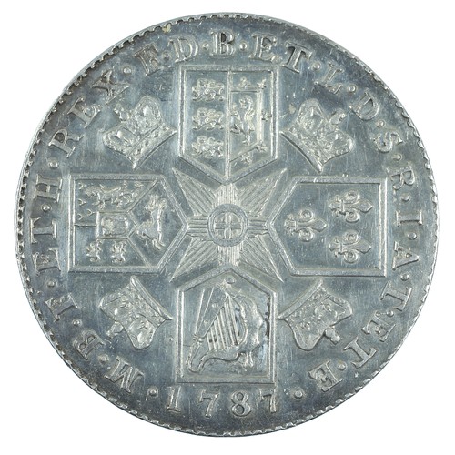 48 - George III, 1787. Proof Shilling; Hearts. As struck, very slight surface marks with fantastic eye ap... 