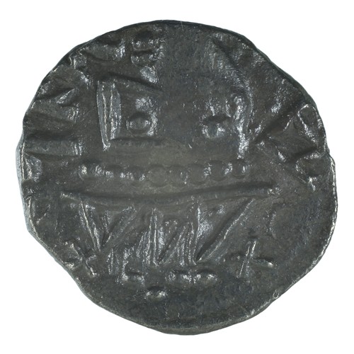 8 - Early Anglo-Saxon Period, Sceatta, Secondary series R1. Radiate head with pyramidal neck right, epa ... 