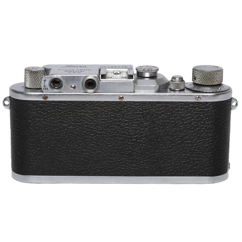 22 - Leica IIIA Camera with Summar 5cm f2 Lens. and ERC. Camera body no. 139736. Lens no. 420427. Camera ... 