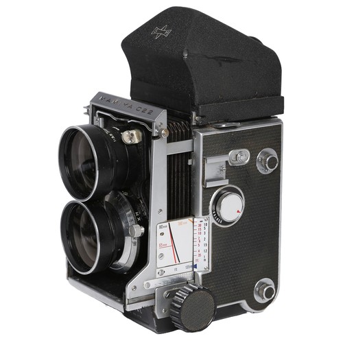 4 - Mamiya C22 Camera with Mamiya-Sekor 65mm f3.5 Lens and Accessories. Camera comes fitted with pentapr... 