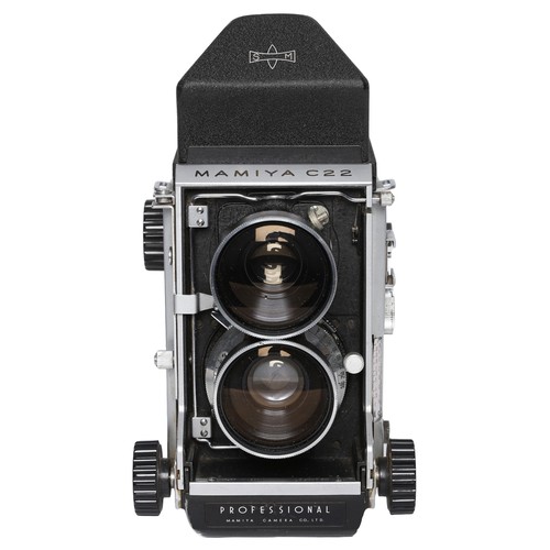 4 - Mamiya C22 Camera with Mamiya-Sekor 65mm f3.5 Lens and Accessories. Camera comes fitted with pentapr... 