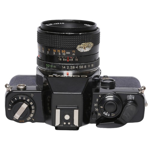 15 - Contax 139 Quartz 35mm SLR with Yashica 50mm f1.4 Lens, Yashica 35-105mm Zoom Lens and Clubman 28mm ... 