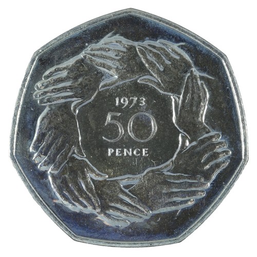 169 - Elizabeth II, 1973 EEC Proof 50 Pence.