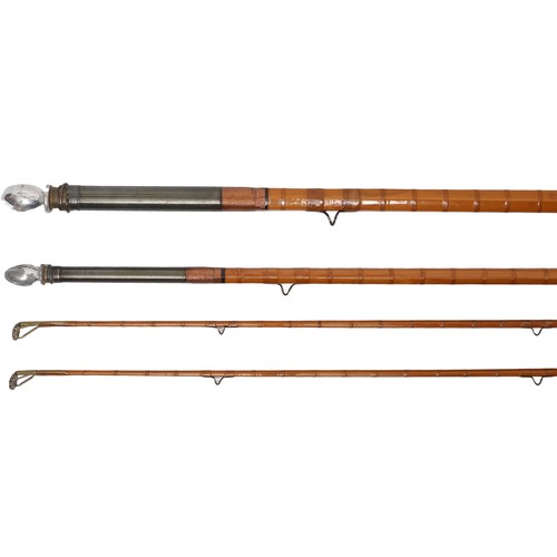 62 - Vintage 1930s 14ft Hardy's 3-Piece, 2 x Tops Salmon Fly Rod. With original rod bag and original span... 