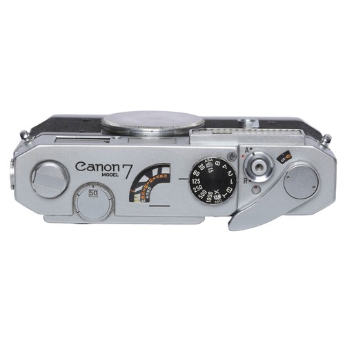 47 - Canon 7 Rangefinder Camera Body and Nettar Viewfinder Camera. Both appear to be in working order.