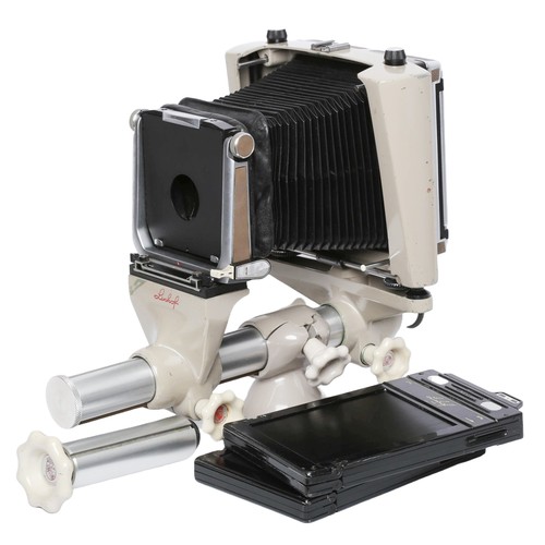 49 - Linhof Color 4x5 Large Format Monorail Bellows Camera (second version). Complete with lens board, ex... 