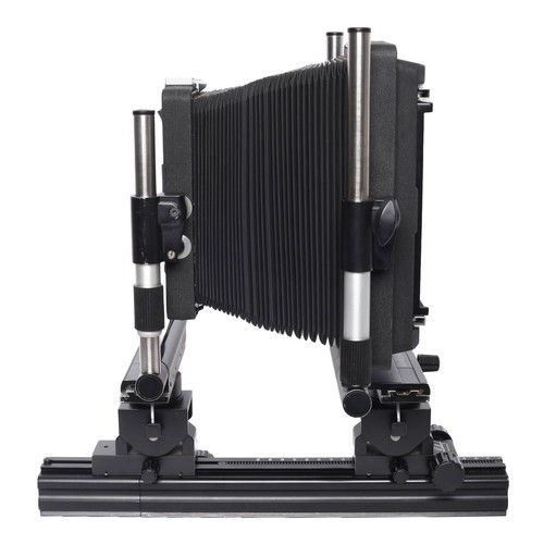 51 - Linhof GT 5x7/5x4 Monorail Large Format Camera. Complete with 5x7 and 5x4 backs, and lens board adap... 