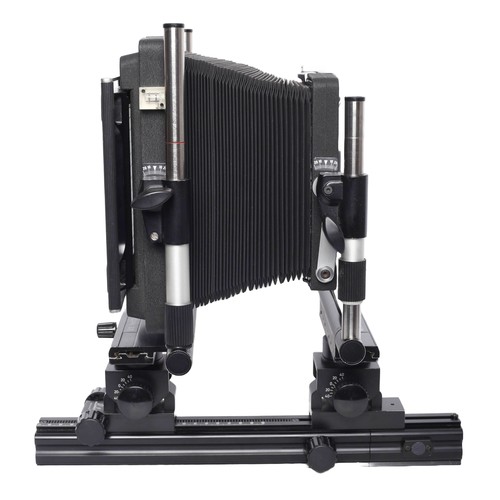 51 - Linhof GT 5x7/5x4 Monorail Large Format Camera. Complete with 5x7 and 5x4 backs, and lens board adap... 