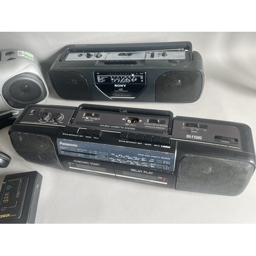 240 - Job Lot of Electricals. Sony, Panasonic, Bush Audio AND Omega . Includes Sony AM/FM Stereo with tape... 