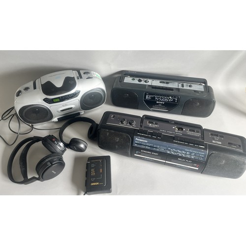 240 - Job Lot of Electricals. Sony, Panasonic, Bush Audio AND Omega . Includes Sony AM/FM Stereo with tape... 