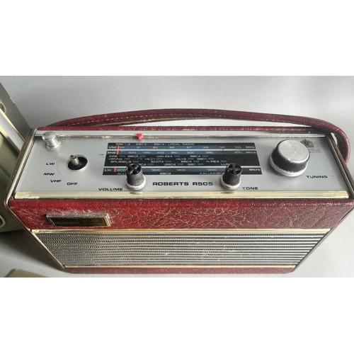 242 - Mixed Lot of Vintage Transistor radios and a Crown Portable Record Player (1960's). All untested. Se... 