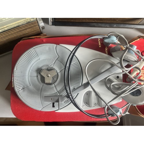 242 - Mixed Lot of Vintage Transistor radios and a Crown Portable Record Player (1960's). All untested. Se... 