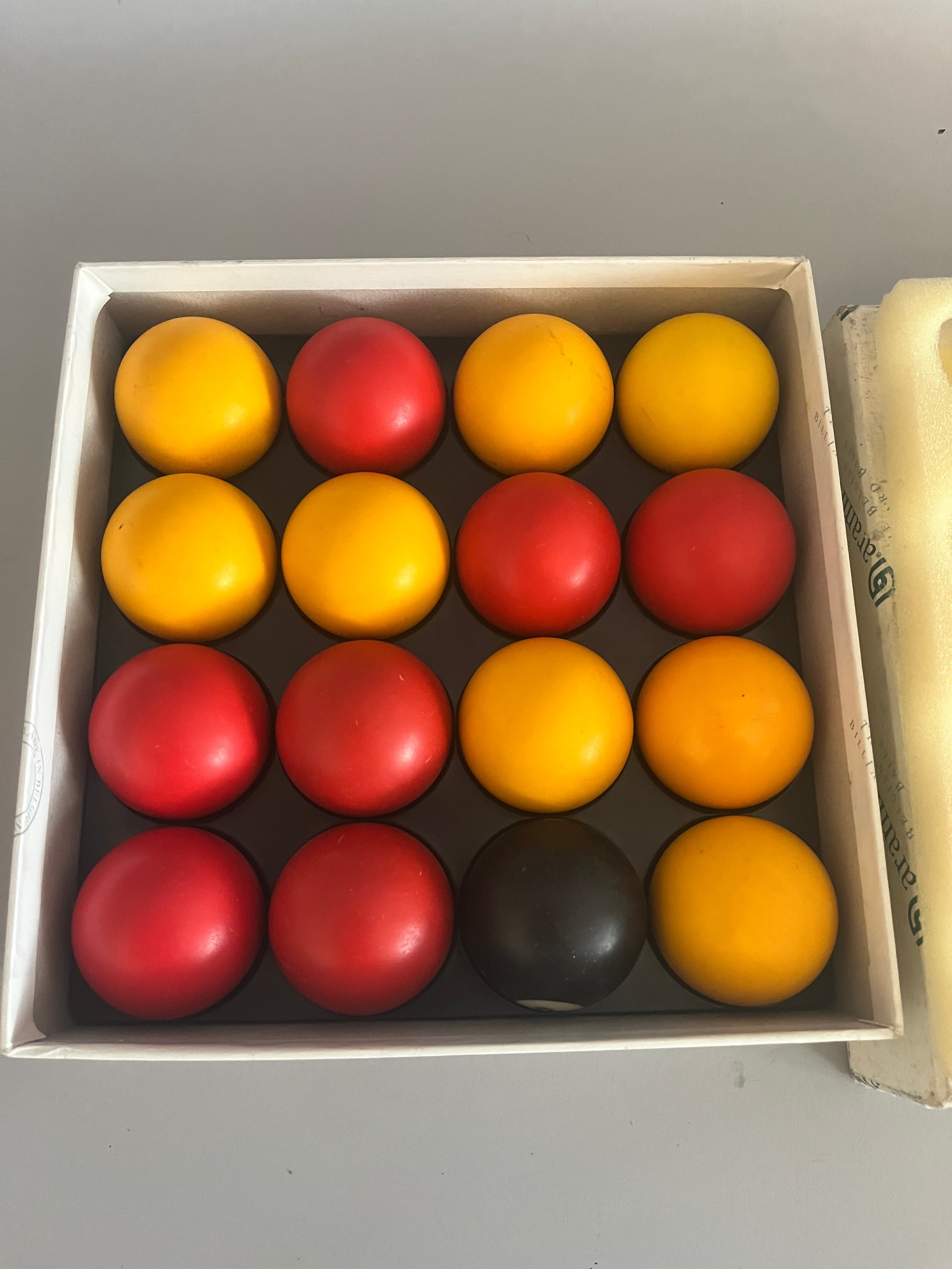 A set of 16 Aramith by Saluc Belgian billiard balls, comprising seven ...
