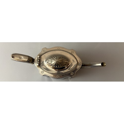 5 - Two Electroplated Teapots, one by James Dixon & Sons Sheffield, and a Sterling Silver Spoon. An elec... 