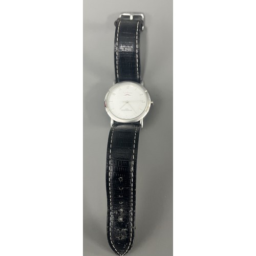 5 - Sprinto Wristwatch Silver-Tone Case Black Textured Strap.
A Sprinto wristwatch featuring a silver-to... 