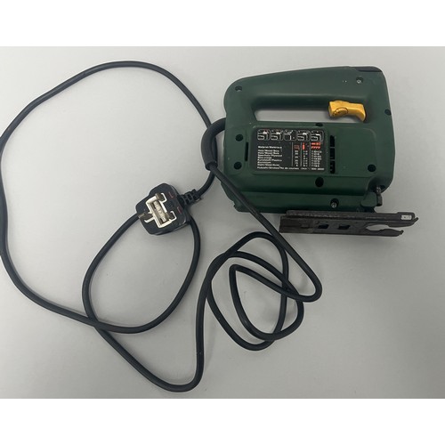18 - Bosch PST 65 PAE Electronic SDS Jigsaw 400 W.
A single dark green and yellow Bosch PST 65 PAE electr... 