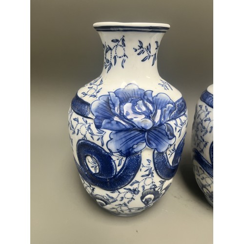49 - A Pair of Mason Ironstone China Vases from the late 19th/ early 20th century. Regency Ironstone mark... 