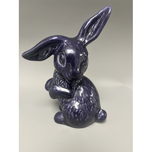 Rare SylvaC 1304 Purple Gloss Ceramic Rabbit Figurine. A vintage SylvaC ...