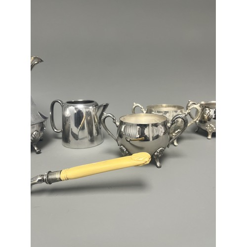 17 - A Collection of Sheffield Silver-Plated Tableware and Accessories. An assortment of silver-plated ho... 