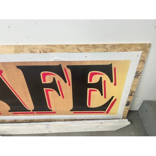 41A - A Large rectangular commercial sign (1m66cms x 70 cms), featuring the word 