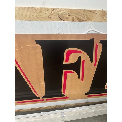 41A - A Large rectangular commercial sign (1m66cms x 70 cms), featuring the word 