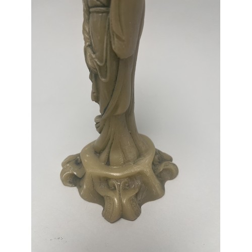 3 - A single decorative figural candle holder or incense burner, produced in the mid-20th century. It is... 