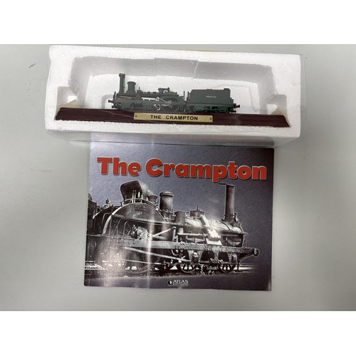 112 - This collection comprises three static display model locomotives manufactured by Atlas Editions, tog... 