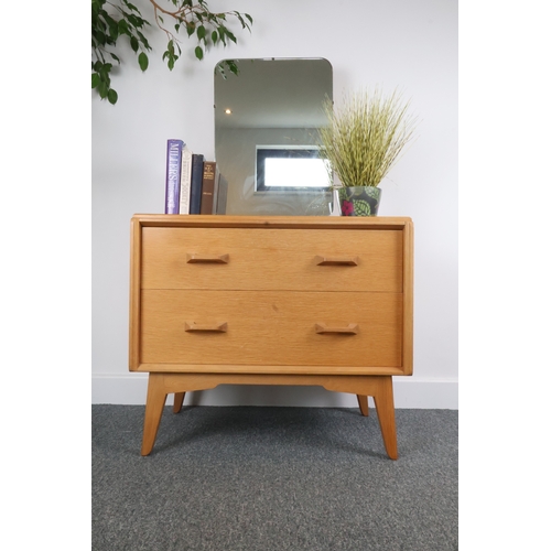 15 - Vintage E. Gomme G-Plan Brandon Oak Dressing Chest w Mirror