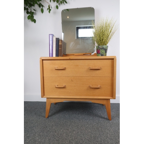 15 - Vintage E. Gomme G-Plan Brandon Oak Dressing Chest w Mirror