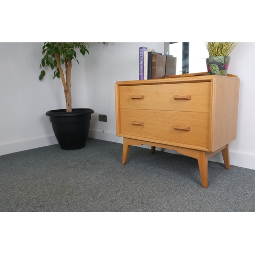 15 - Vintage E. Gomme G-Plan Brandon Oak Dressing Chest w Mirror