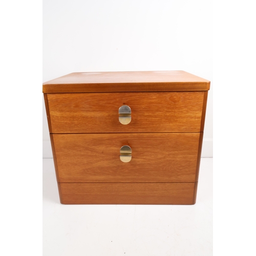 21 - Stag Cantata Mid-Century Teak Two-Drawer Nightstand