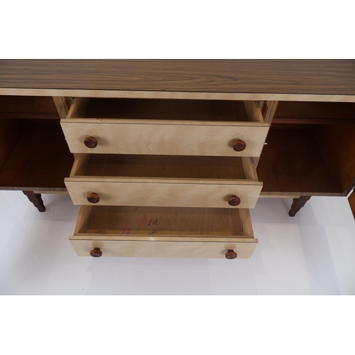 25 - Mid-Century Modern Two-Tone Veneer Sideboard or Buffet Cabinet