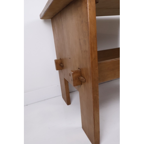 48 - Danish Modern Rustic Pine Coffee Table, circa 1960s