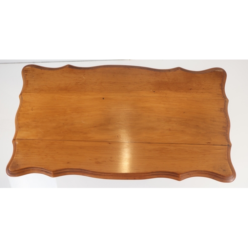 53 - Late 19th Century Victorian Style Two-Tier Satinwood Parlor Table