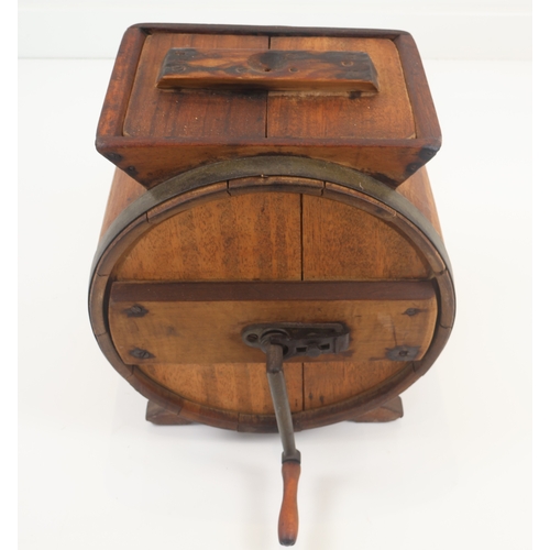 56 - Antique Patented Barrel Butter Churn